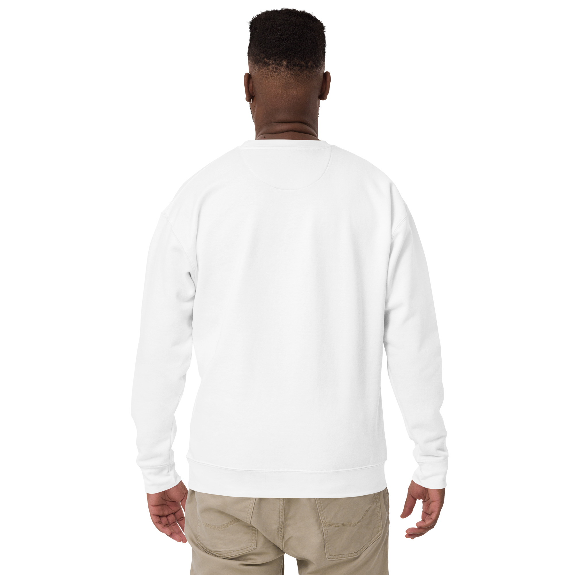 The Wealth Enterprise Unisex Premium Sweatshirt - White - Image 5