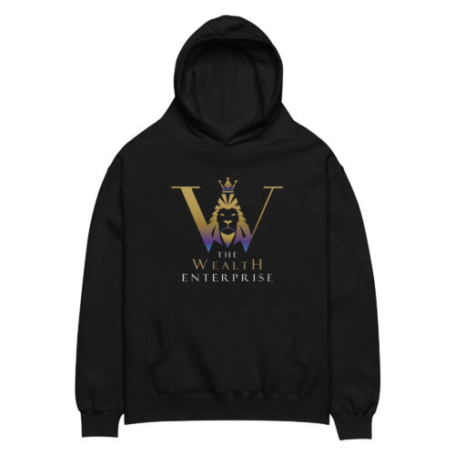 The Wealth Enterprise Unisex Oversized Hoodie - Black